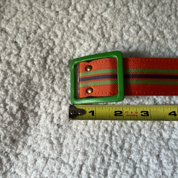 Apt. 9 Multi-Colored Striped Belt with Colorful Buckle Vintage - Picture 9 of 10